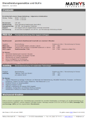 Dienstleistungsangebot / SLA